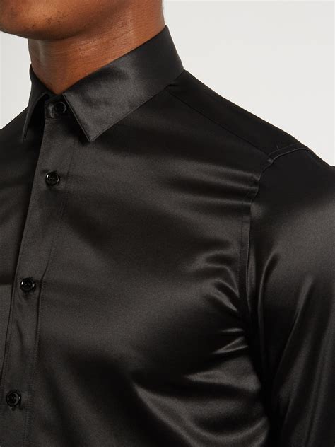 Black Silk Shirt 